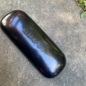 Gucci hard eyeglasses eyeglass case black